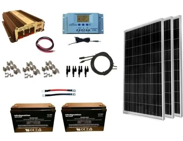 WindyNation Solar Panel Kit WITH Batteries